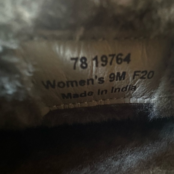 Johnston & Murphy Miranda Plum Suede Print Shearling Lined Driving Shoes Size 9 - Picture 9 of 10